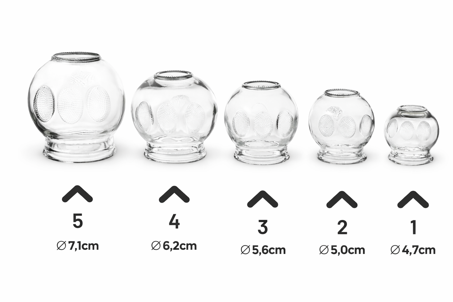 Hijama Cupping-Gläser aus Glas