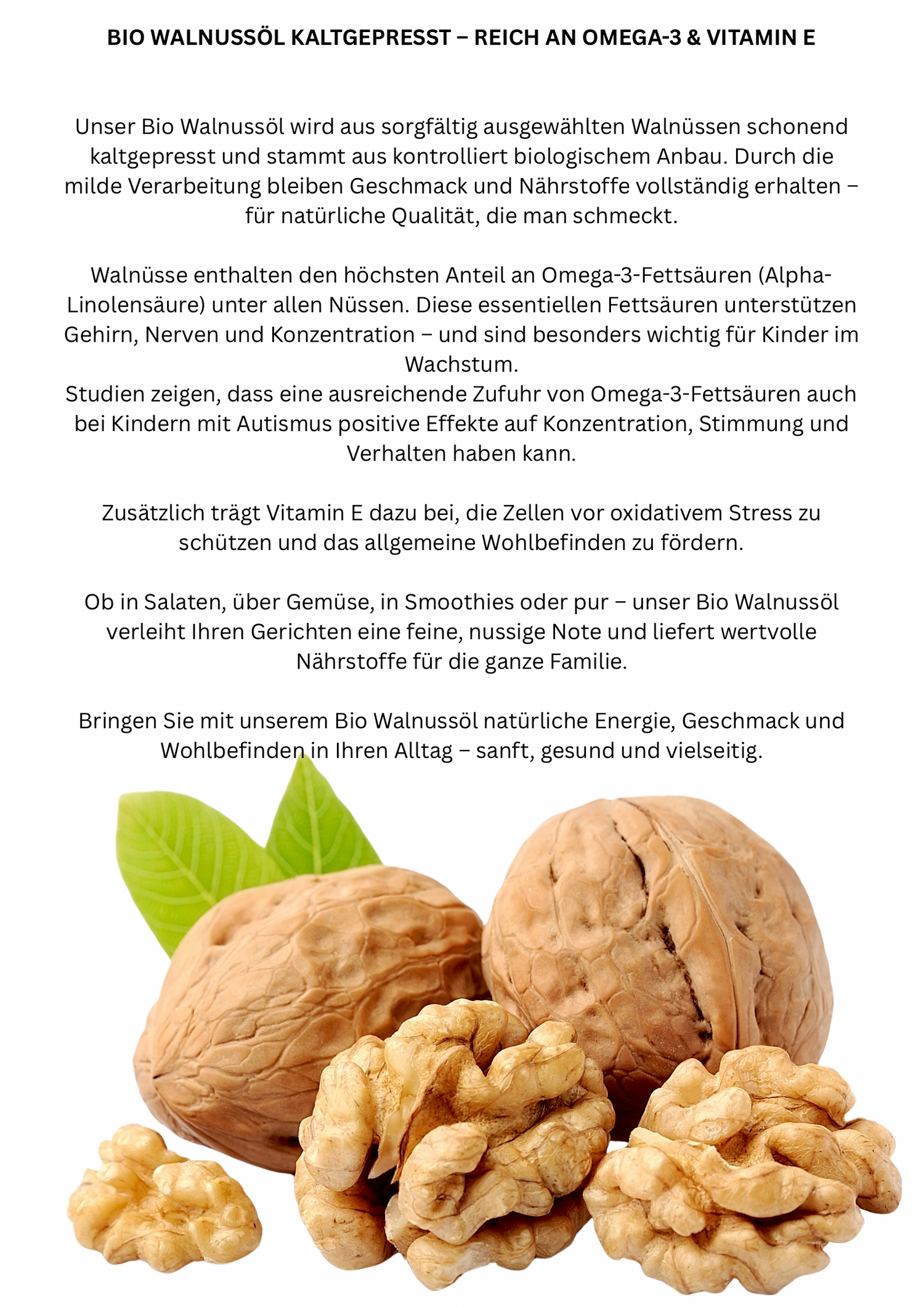 Bio Walnussöl 250ml