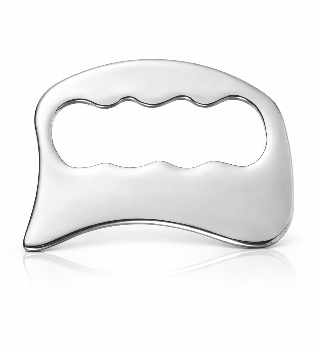 Gua Sha Massagebrett - Muskelschaber - Edelstahl