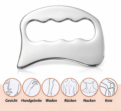 Gua Sha Massagebrett - Muskelschaber - Edelstahl