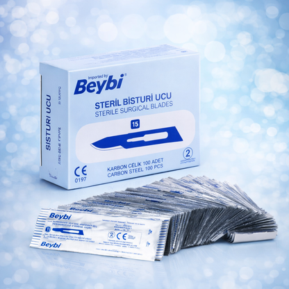 Beybi Skalpellklingen Nr 15  (100 Stück)