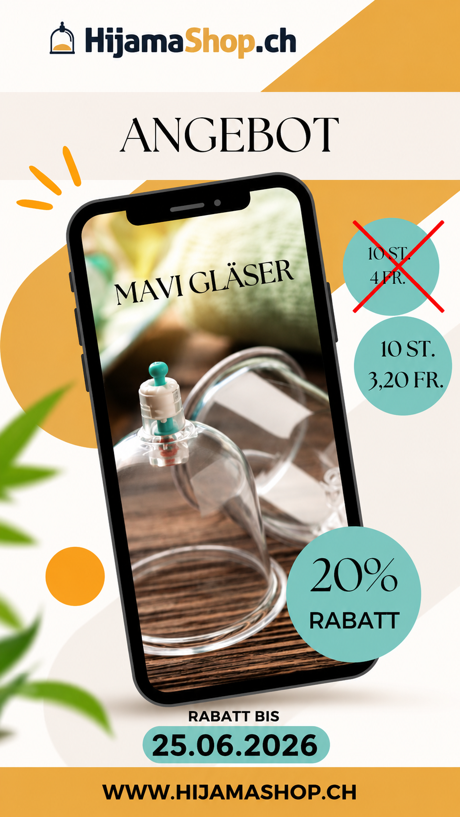 Mavi Schröpfgläser 10 Stück