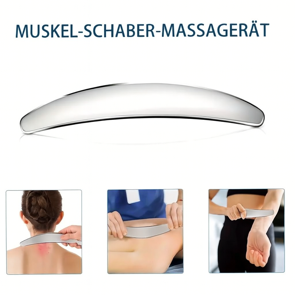 Gua Sha Set aus Edelstahl – 3-teilig inkl.Tasche